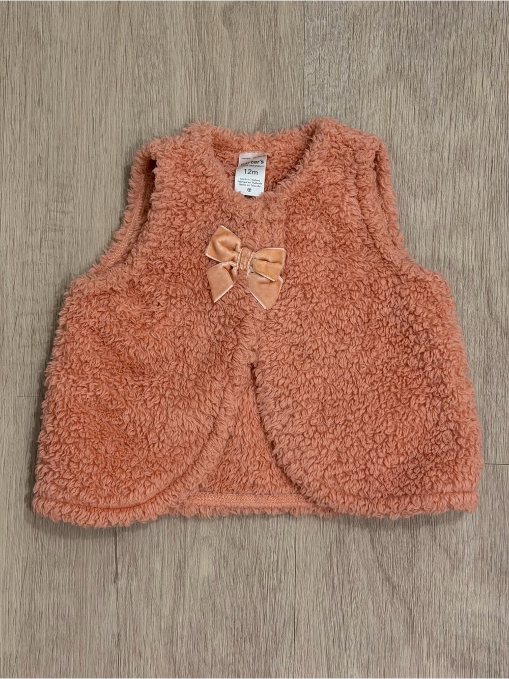 Carter’s Sherpa Pink Vest | 12 M